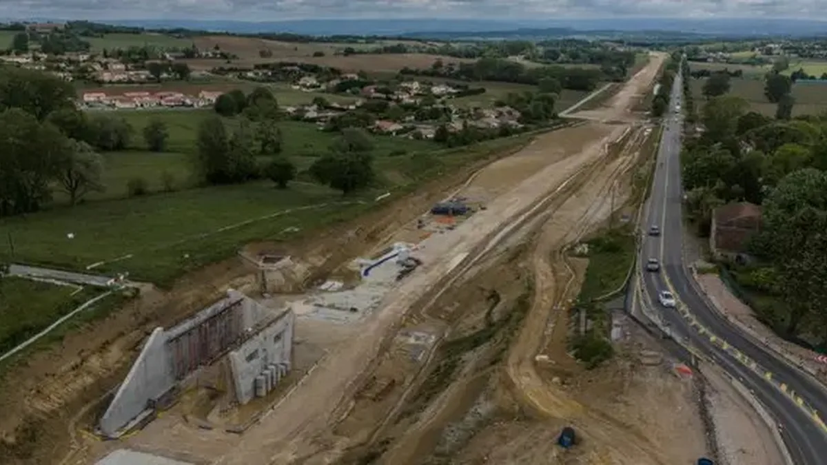 Le chantier de l&rsquo;autoroute A69 dans le Tarn, avant sa mise en service début novembre