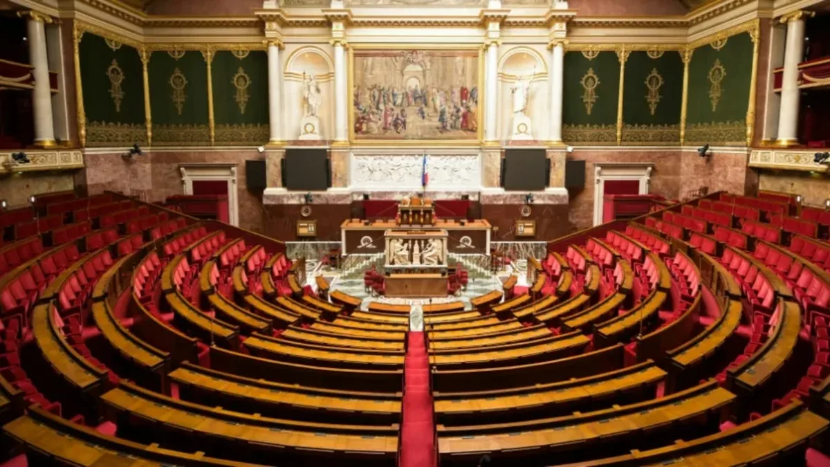L&rsquo;hémicycle de l&rsquo;Assemblée nationale