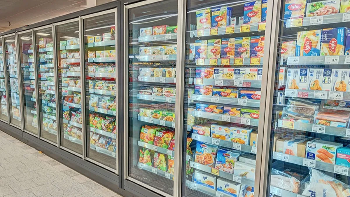 Congélateurs d&rsquo;un supermarché