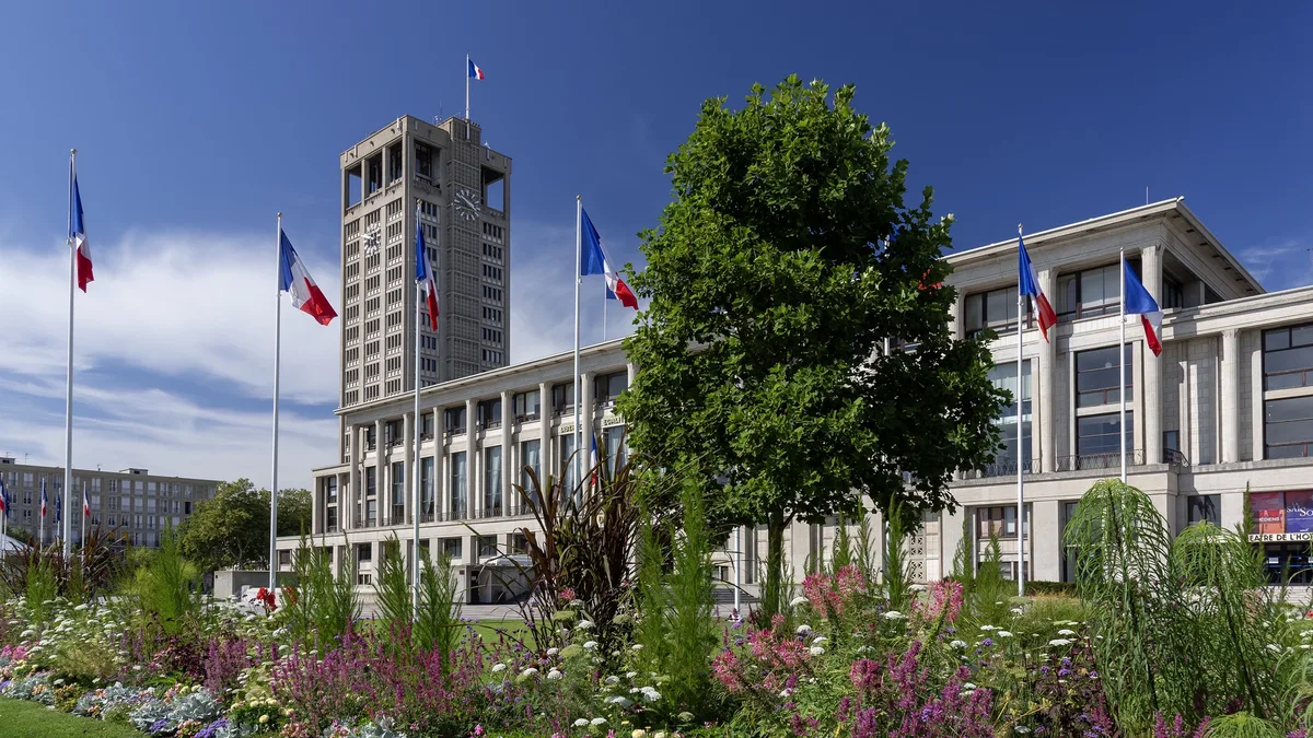 L&rsquo;hôtel de ville du Havre, dont Édouard Philippe est le maire depuis 2020