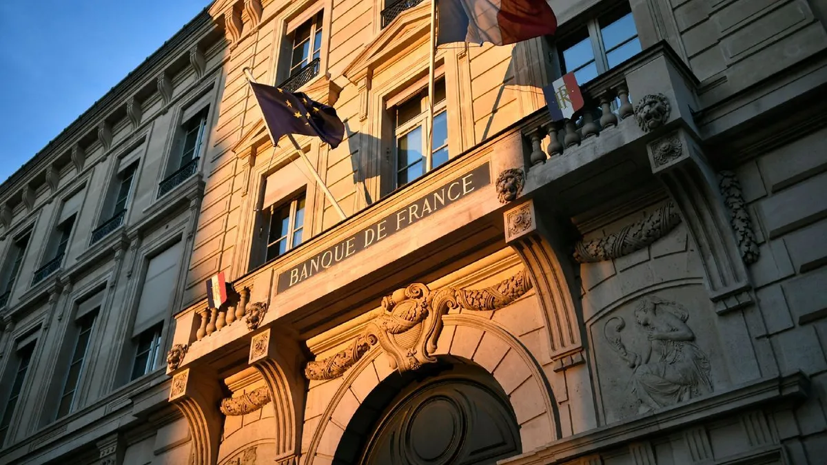 Façade de la Banque de France à Paris