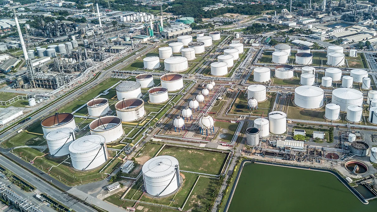 Cuves de stockage de pétrole des réserves stratégiques