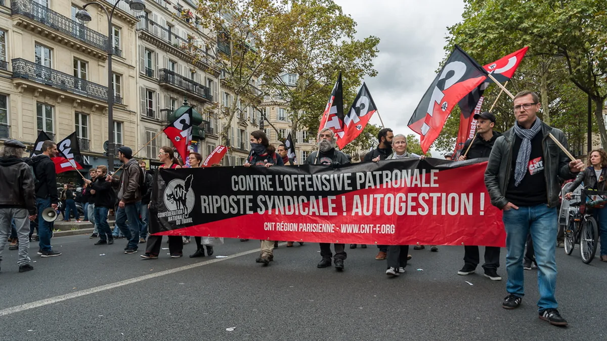 Manifestation intersyndicale à Paris
