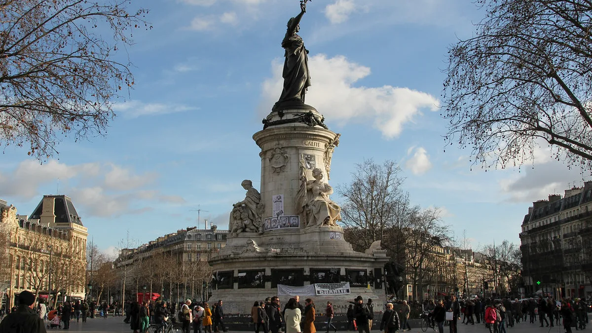 La place de la République à Paris