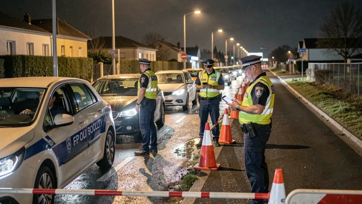 Un contrôle routier de nuit : les policiers peuvent désormais verbaliser la conduite sous protoxyde d&rsquo;azote