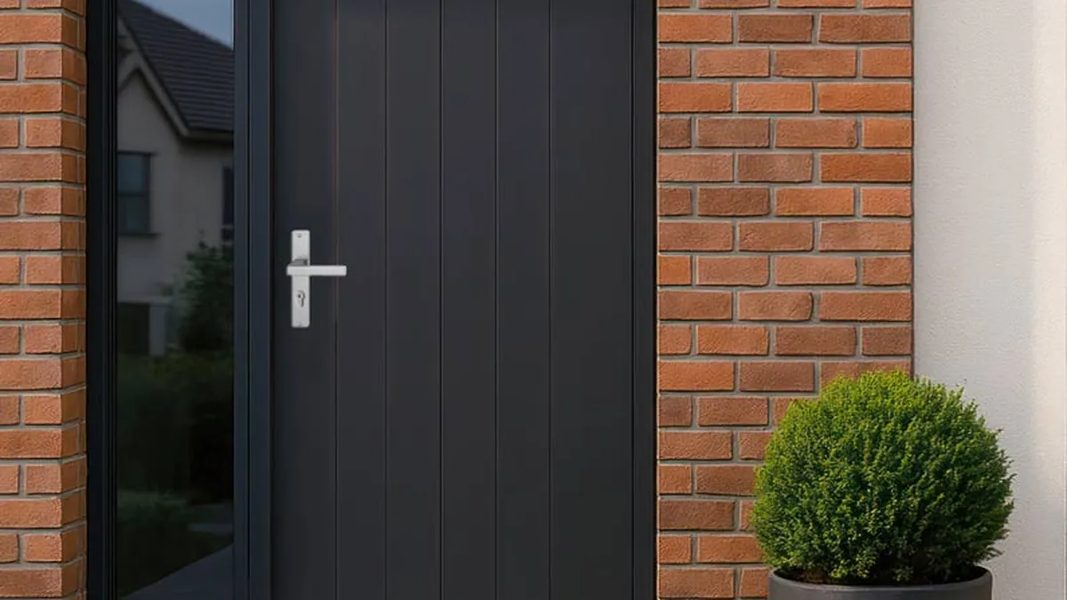 Une porte d&rsquo;entrée et sa poignée, premier rempart contre les intrusions
