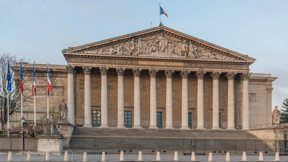 Le Palais Bourbon, siège de l&rsquo;Assemblée nationale, à Paris