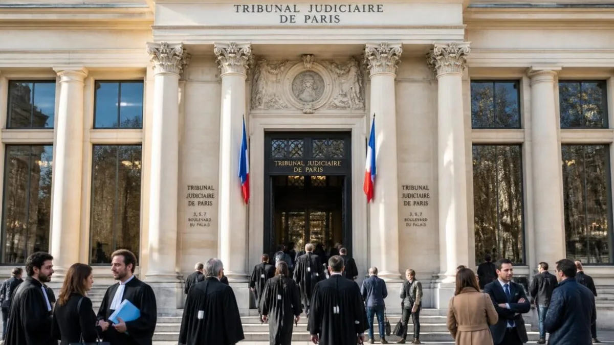 Des avocats devant le tribunal judiciaire de Paris (photo d&rsquo;illustration)